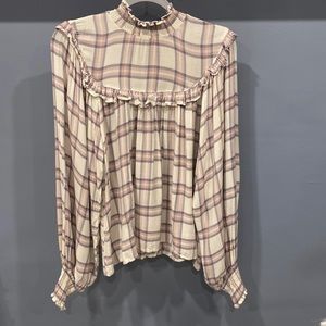 Free People Blouse With Ruffle Details